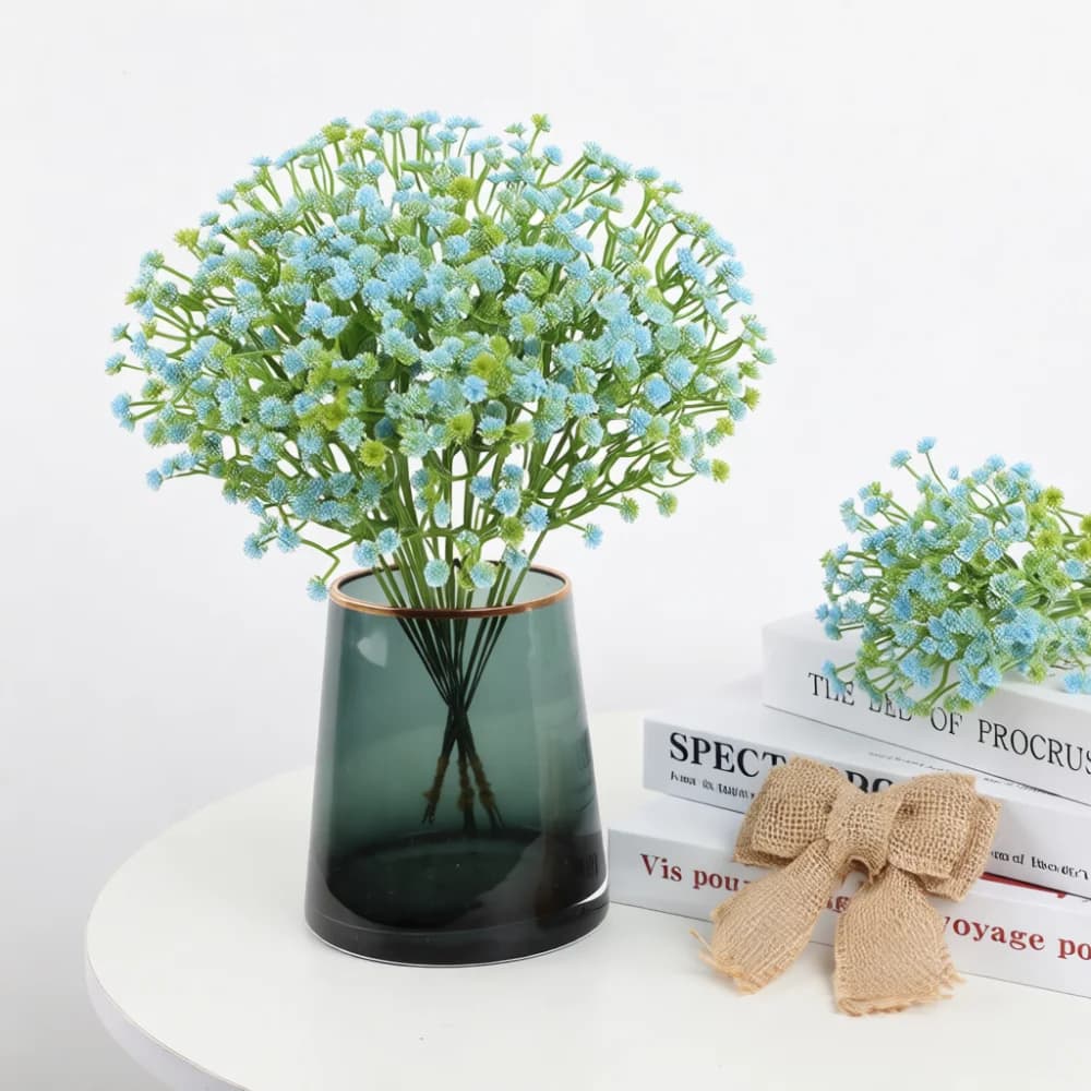 Indoor Artificial Gypsophila Flower Bouquet Decorative Plastic Plant For Wedding Room Hotel Table Photography Props
