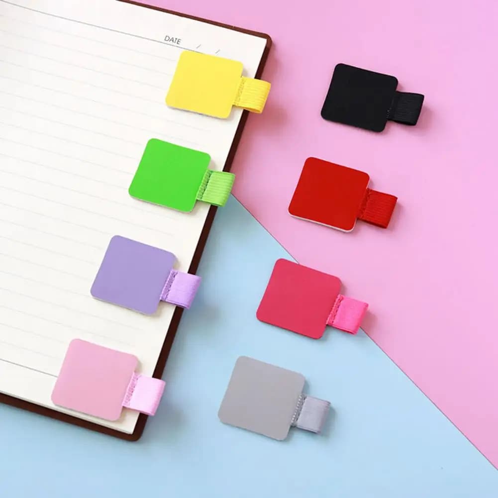 2 pezzi portapenne portamatite autoadesivo Clip ad anello per penna quaderno universale copertina ad anello elastico per diario Planner Clip