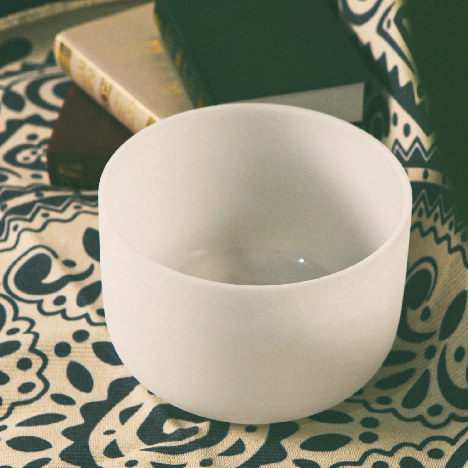 Hye-eun 8Inch G Note 396Hz Crystal Singing Bowl Chakra Sound Meditation for Yoga Energy Vibration Musical Healing