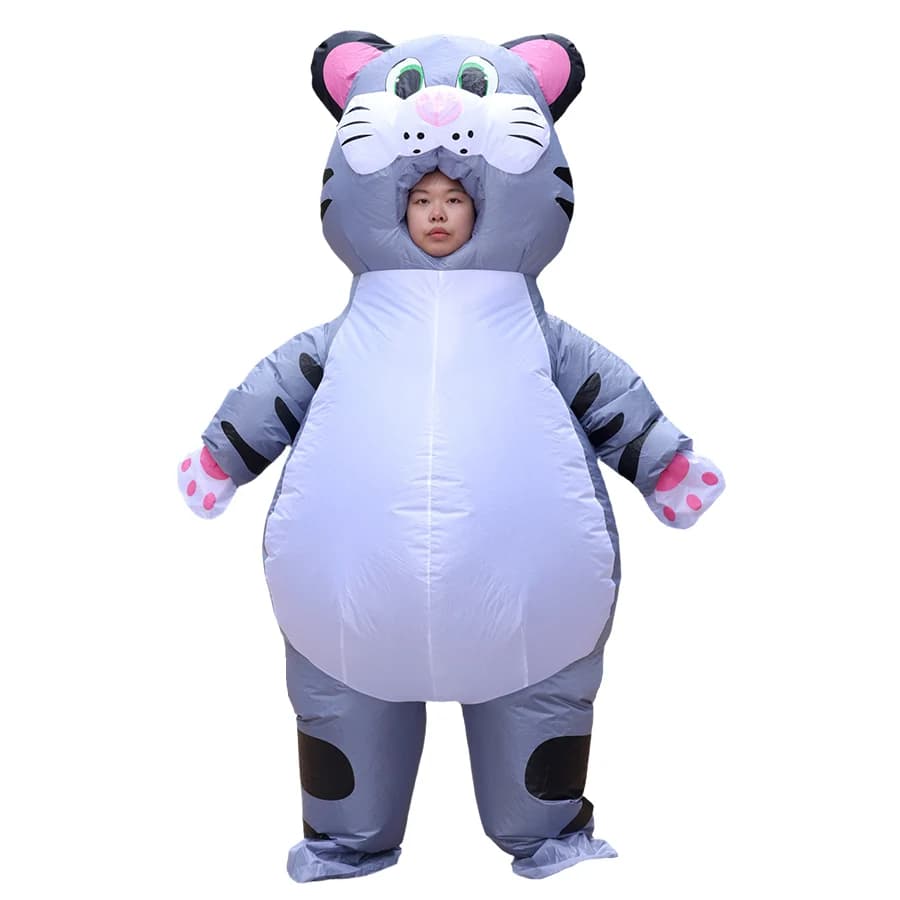 Adult inflatable cute cat cosplay costumes suit Halloween cosplay party costume dress up novelty character props