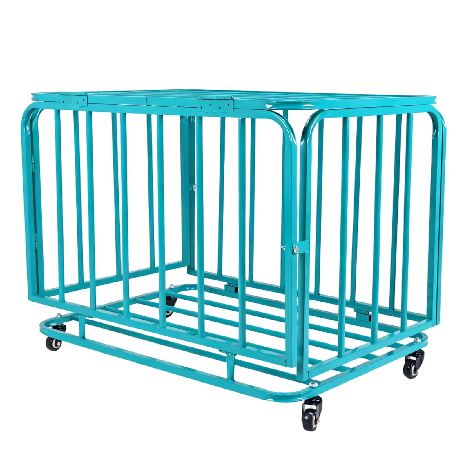 Grande Contenitore per Palloni con Ruote, Carrello Portapalloni per Basket o Pallavolo, per Garage, Club o Palestra