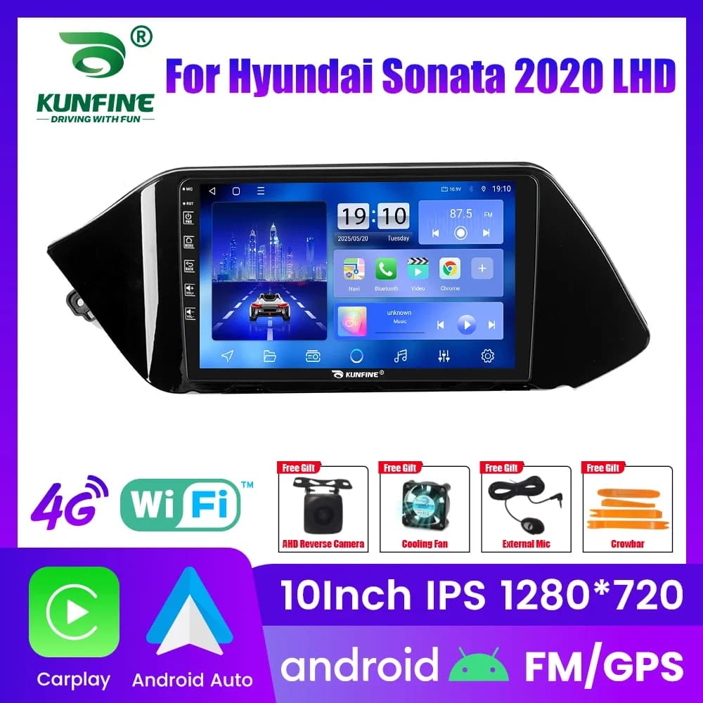 10.33 "Android Autoradio Per Hyundai Sonata 2020 Navigazione GPS Lettore Video Multimediale Carplay Android Auto Stereo