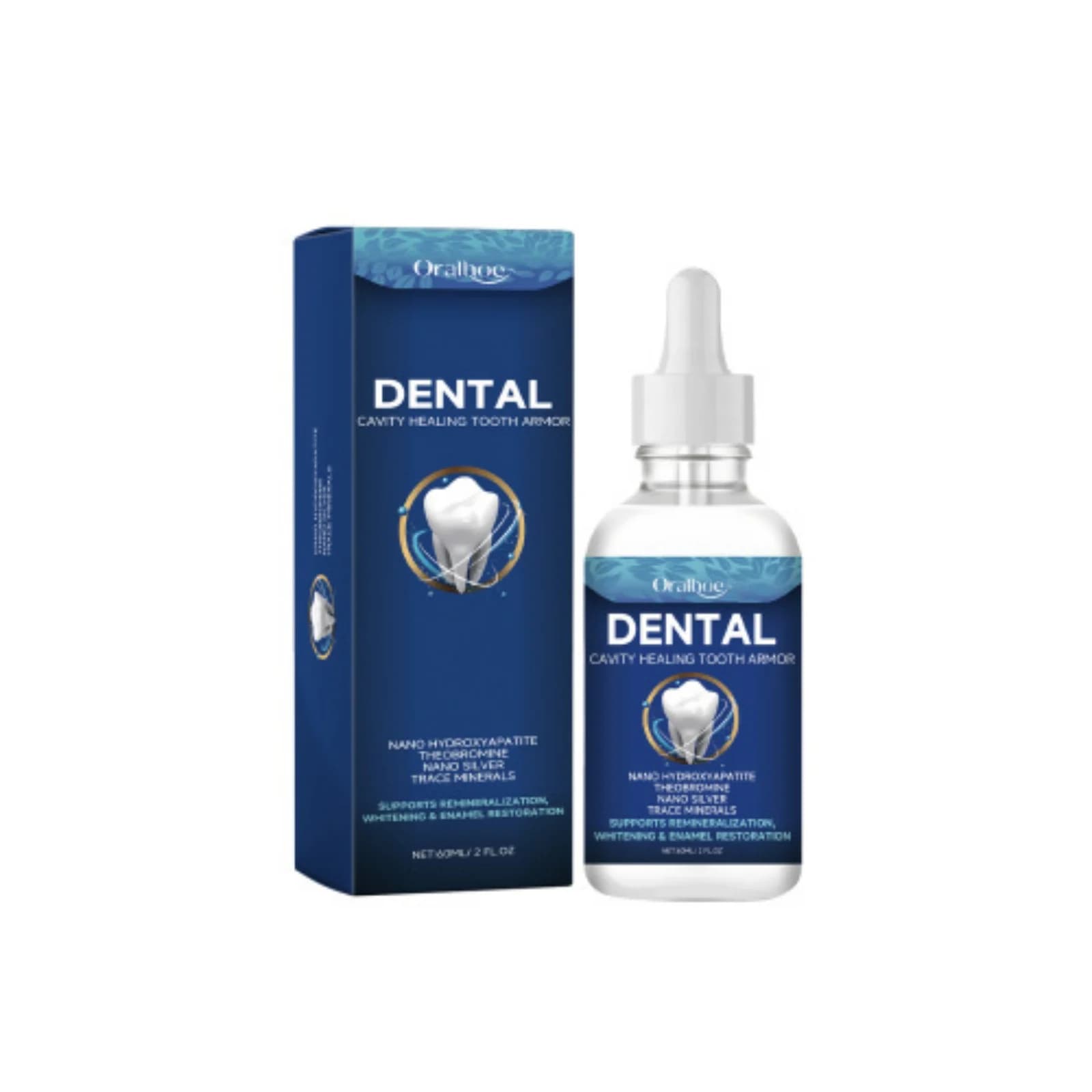 Soluzione per la Cura Dentale Oralhoe, Formula Lenitiva per le Gengive, per Pulizia Profonda, Rimozione delle Macchie e Cura Orale Completa