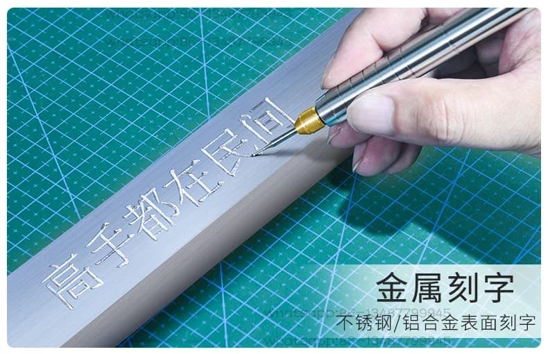 Macchina per Incisione Laser per Piccole Targhette, Penna Elettrica per Incisione su Olio d'Oliva e Giada