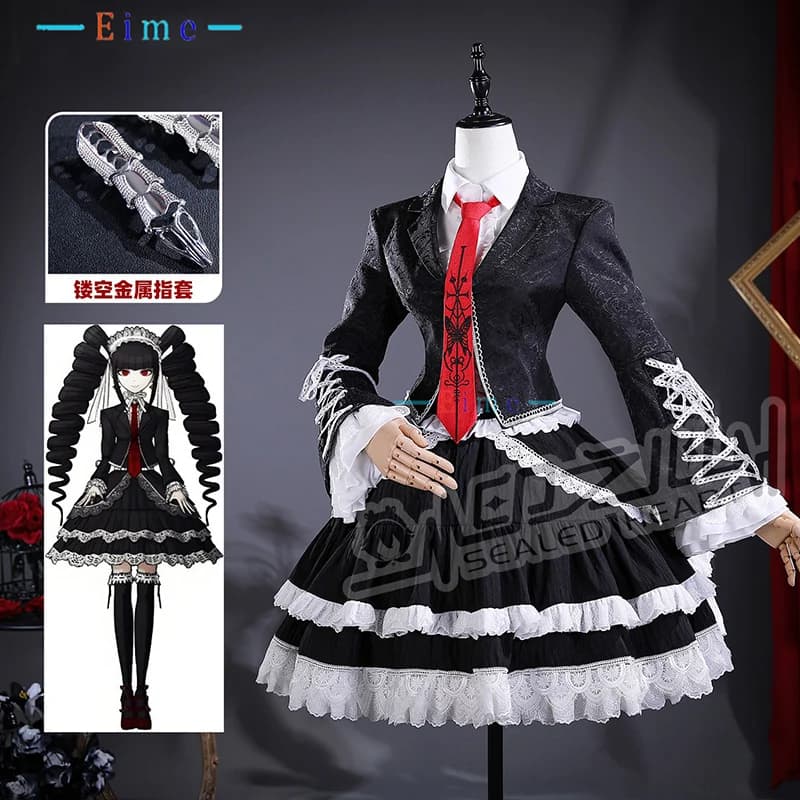 Costume Cosplay Celestia Ludenberg, Abiti Cosplay Yasuhiro Taeko, Vestito Gotico Lolita per Donne, Uniformi per Feste di Halloween su Misura