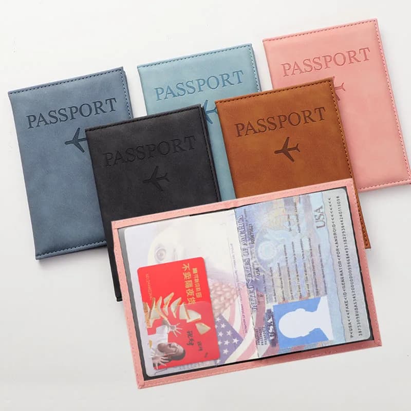 Custodia per Passaporto da Viaggio per Donna e Uomo, Porta Passaporto Carino, Portafoglio per Passaporto da Ragazza