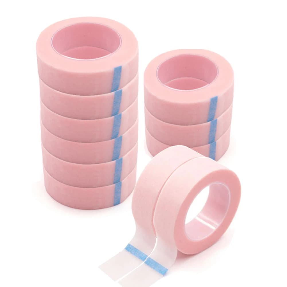 3 pcs/5 pcs Breathable Medical Card Ribbon Lint Eyelash Extension White Silk Card Patch Under Tops And Stems Tape Sticker