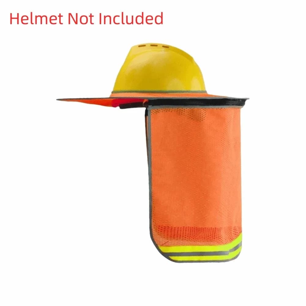 Coprisciallo Riflettente Portatile con Protezione UV, Traspirante, a Tesa Larga, per Casco di Sicurezza