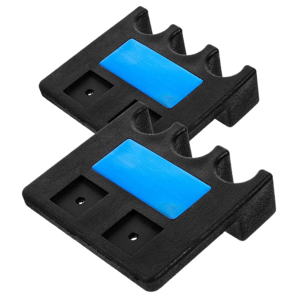 2 Pezzi Supporto Pesante per Stecche da Biliardo con 3 Fori, per Tavolo, Bar, Sedia, e Porta Gessetti per Sala Giochi