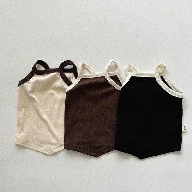2025 Estate Nuovo Bambino Senza Maniche T Camicette di Cotone Infantile Della Ragazza Solido Sling Magliette e camicette Del Bambino Del Ragazzo Della Maglia Casual Traspirante Vestiti Dei Bambini
