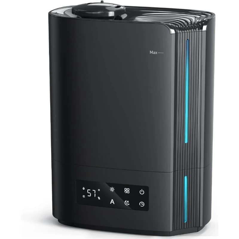 Umidificatore ad ultrasuoni a nebbia fredda da 6 litri, riempimento superiore per piante da vivaio per bambini, camera da letto di grandi dimensioni