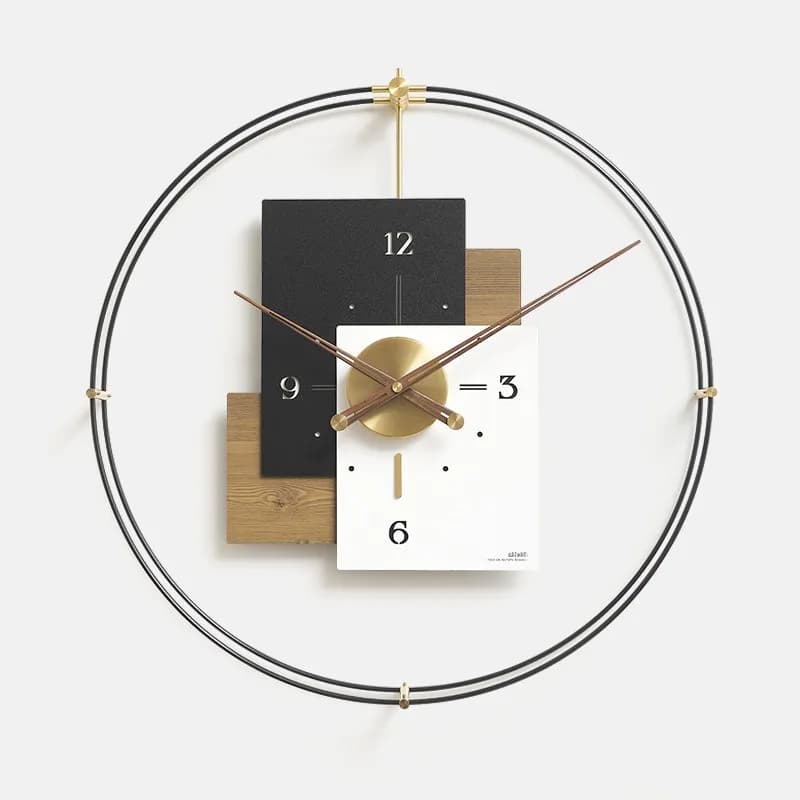 Orologio da Parete Moderno di Lusso, Decorazione per Soggiorno e Sala da Pranzo, Orologio Atmosferico di Alta Gamma