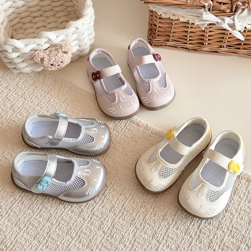 Scarpe casual per bambini in pelle PU, scarpe primaverili in tinta unita per ragazze, antiscivolo, fondo spesso, argento, bianco, rosa, taglia 22-31