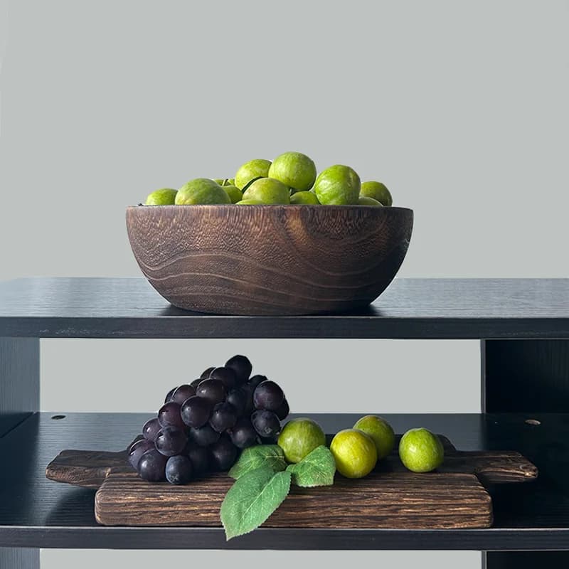 Solid Wood Trays Decorative Plate Plateau Decoratif Tibetan Singing Bowl Trinket Dish Platos Decorativos Para Pared Jewelry Dish