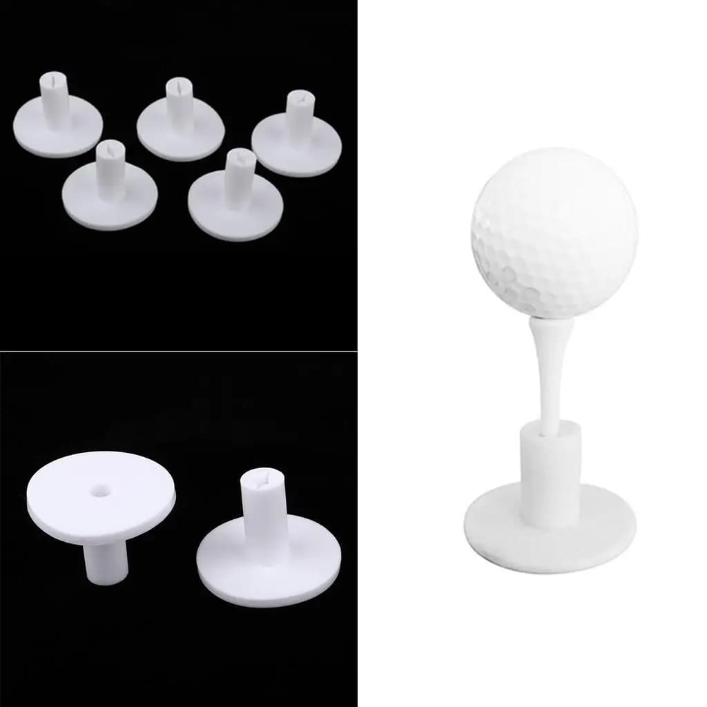 Supporto per Tee da Golf in Gomma Resistente, Ausilio per l'Allenamento, Attrezzatura per la Pratica del Golf per Tappetini da Casa e Campi Pratica, Accessori Sportivi