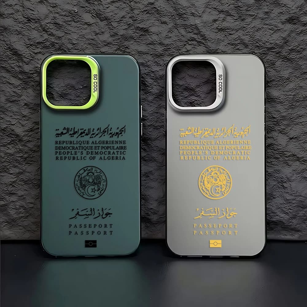Algeria Passport Phone Case for Xiaomi Redmi Note 7 8 9 9S 10 11 12 13 14 Pro Plus 4G 5G Anti Fall Matte Back Cover