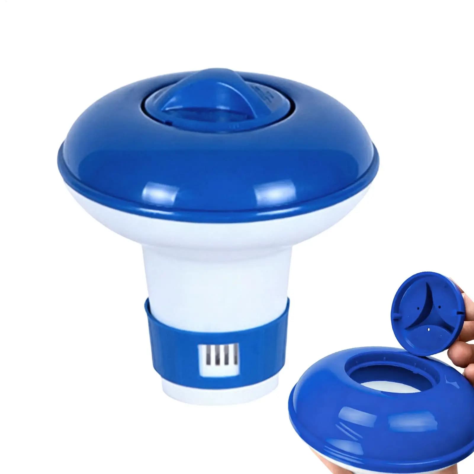 Pool Chlorine Floater 5inch Adjustable Dispenser for Ground Pool Tablet Holder Swimming Pool Spa Hot Tub Water Care Cleaner