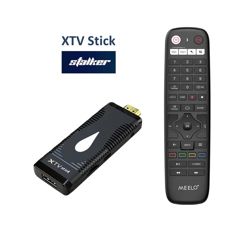 XTV Stick TV Box 2GB 16GB Android 10 OS 4k Meelo Plus XTV Box Media Player Stalker App for IPTV
