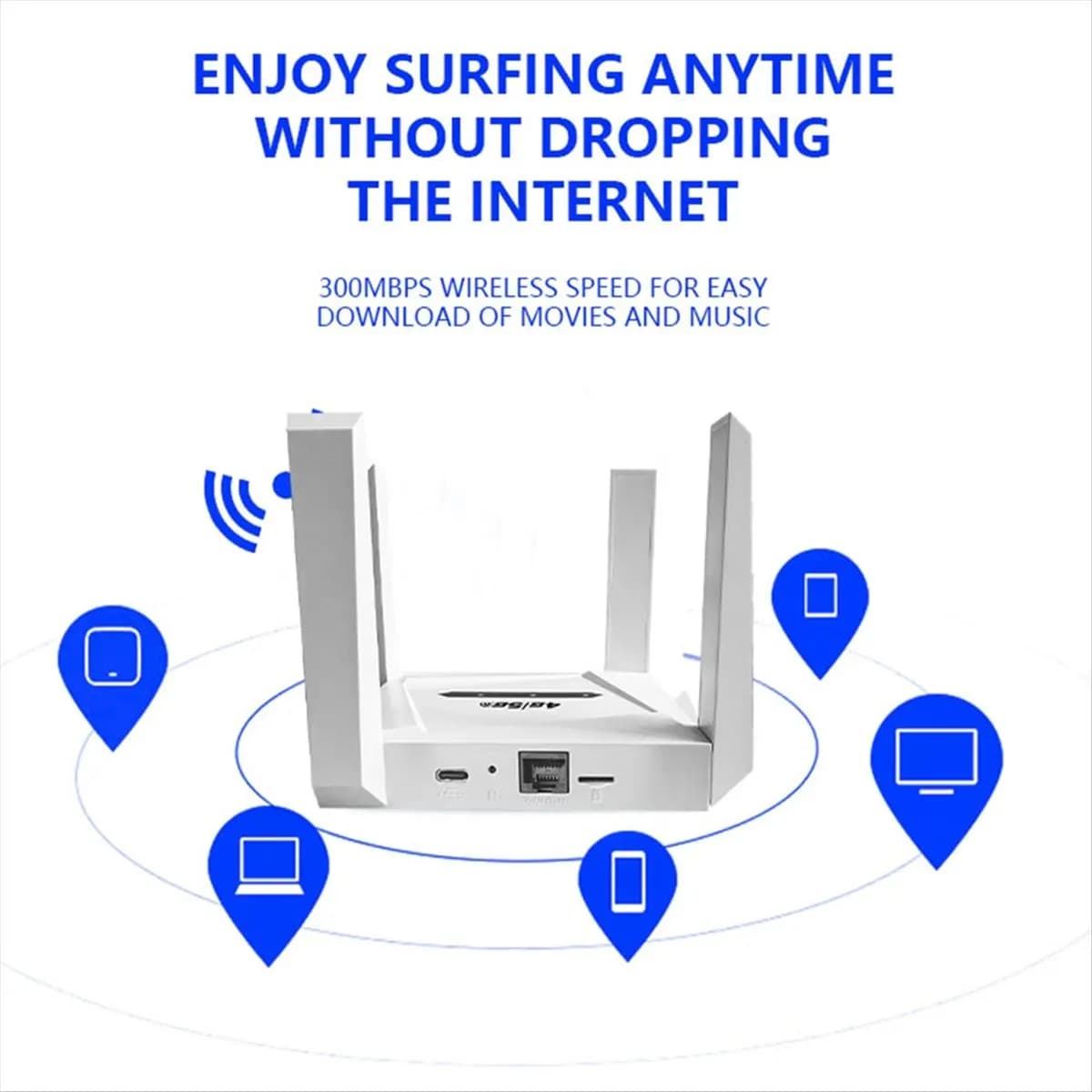A85P 4G 5G Cpe WiFi 6 Repeater 300MBPS Wireless Extender Wi-Fi Lte Repetidor Signal Booster Amplifier EU Plug