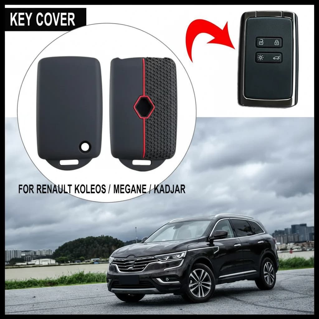 Per Renault Clio 4 5 Austral Arkana Captur Megane Zoe Koleos Kadjar Dacia Duster Sandero Jogger Logan - Custodia Protettiva per Chiave a Scheda
