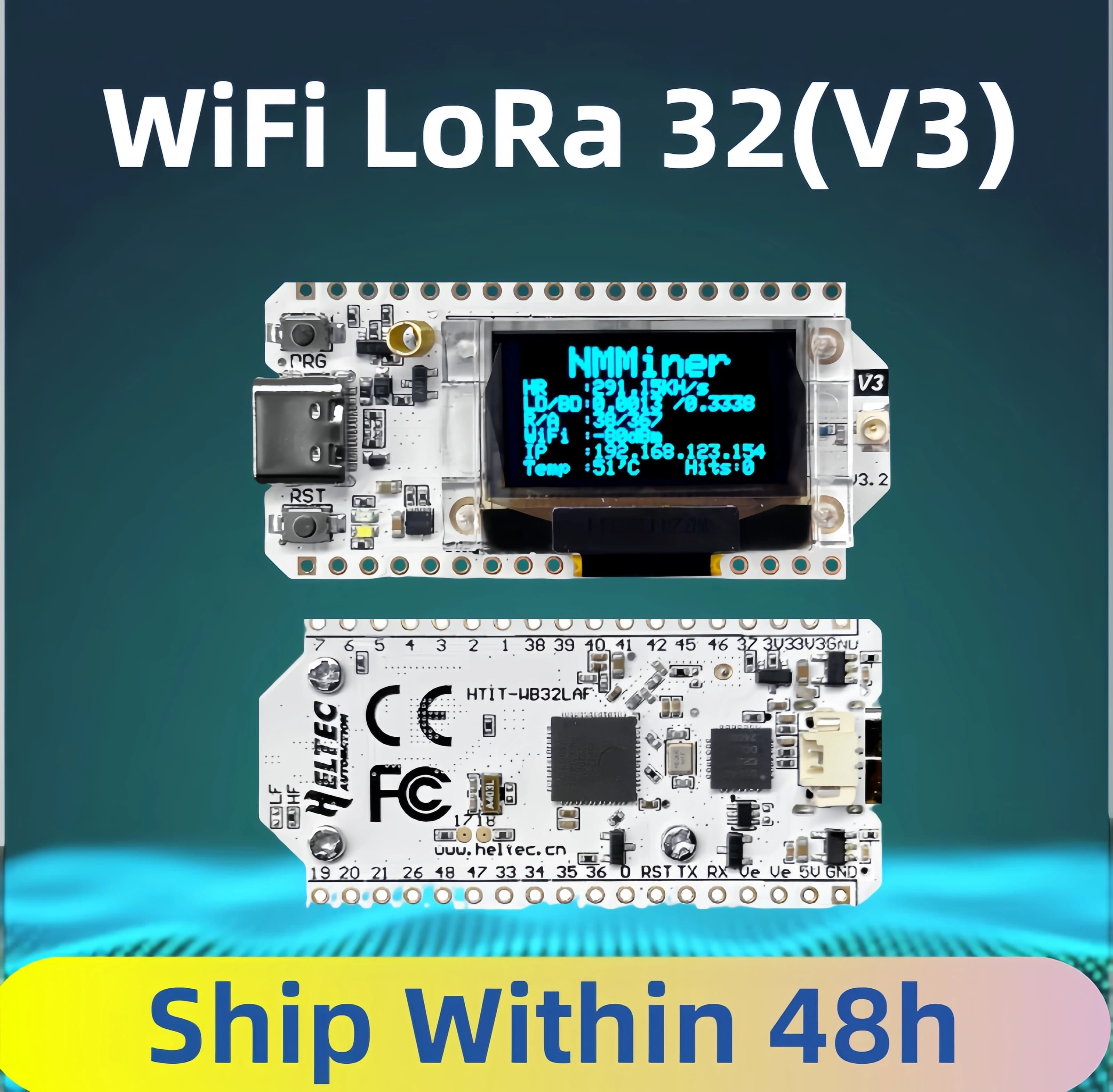 Meshtastico Wifi Heltec LoRa 32 V3 433 MHz 868 MHZ ESP32 Oled SX1262 0,96 inch blue OLED display development card for Arduino