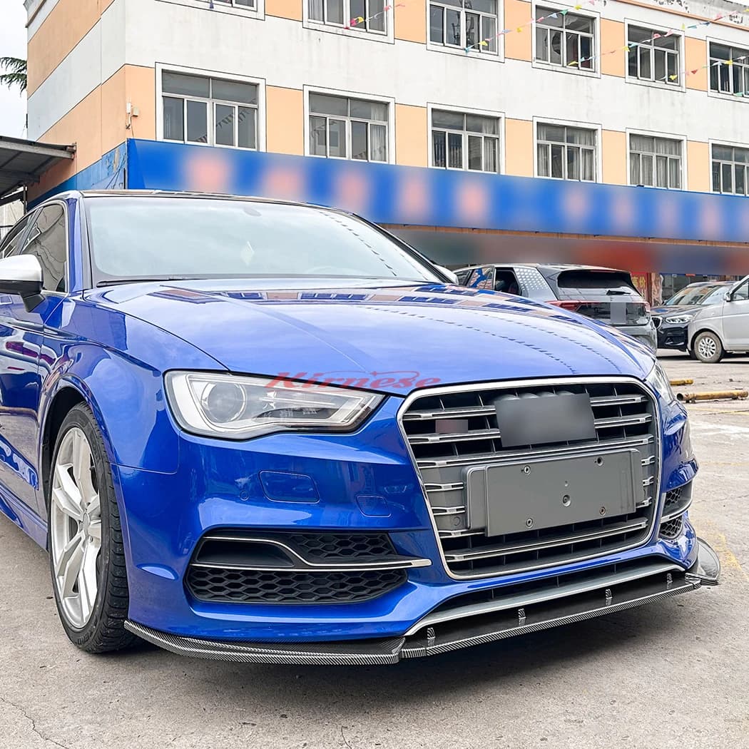 For AUDI A3 8V Sports S-Line S3 2013 2014 2015 2016 Car Front Bumper Splitter Lip Diffuser Body Kit Spoiler Guard