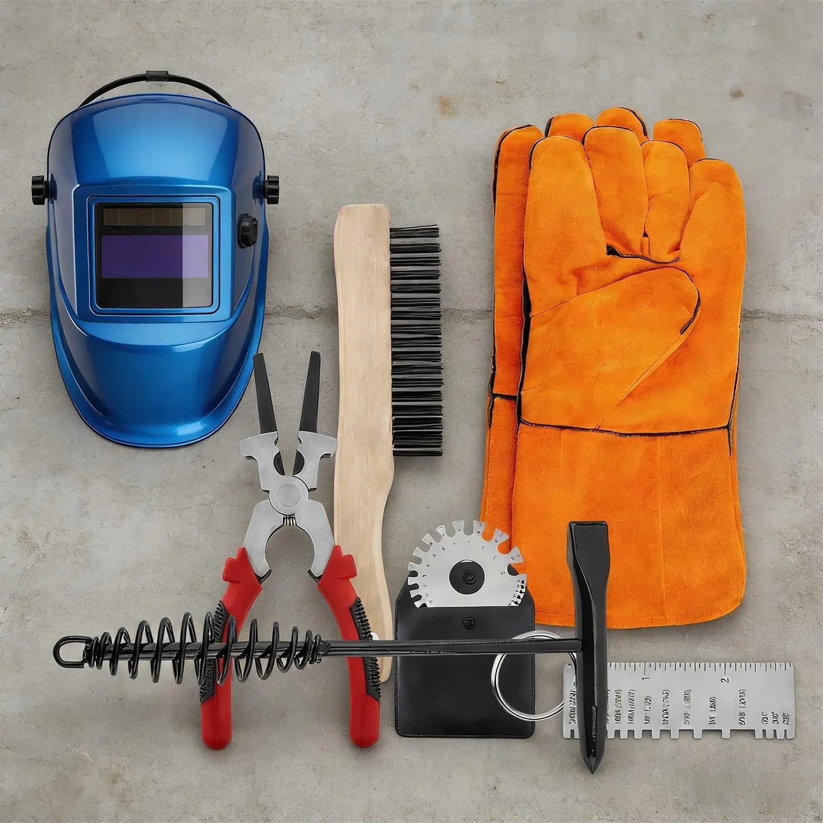 Kit di Strumenti per Saldatura, Set per Rimozione Scorie e Pulizia per Elettronica, Saldatura Automobilistica, Industria e Artigianato