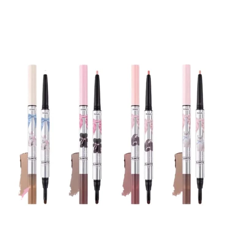 Florte Double Head horizontal lying silkworm pen Peng Shadow Peng Matte Shimmer Eyeliner Gel Pen Highlights