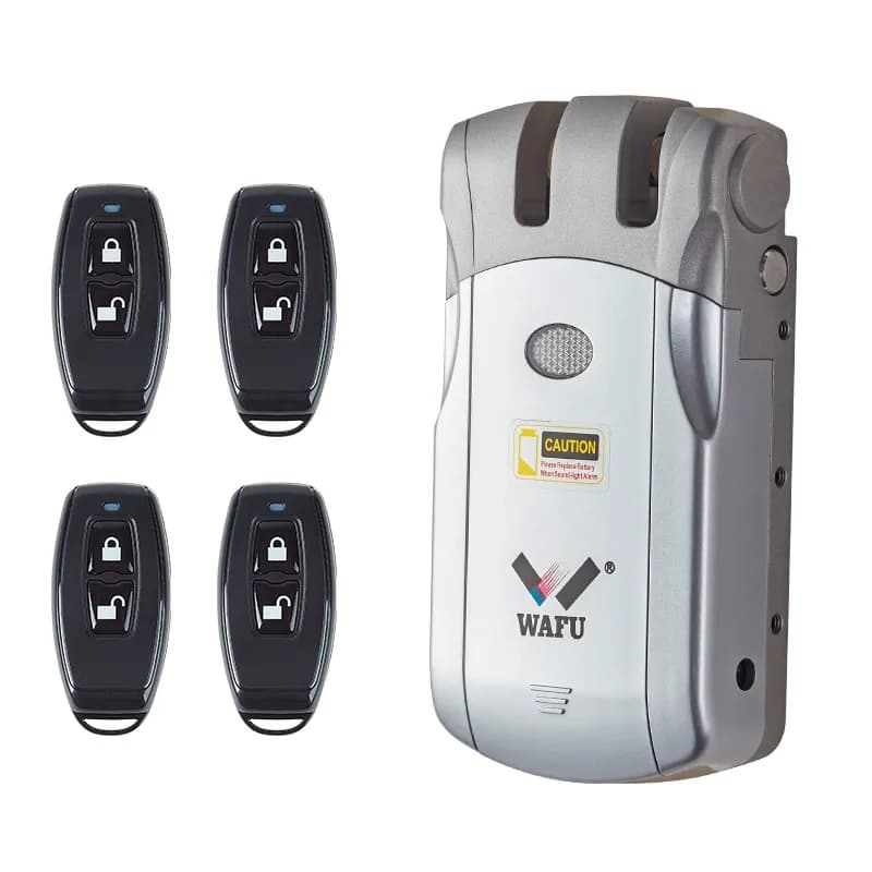 Tuya WiFi/Bluetooth Smart Lock Keyless Entry Door Lock - Phone Remote Control, Invisible Wireless Design