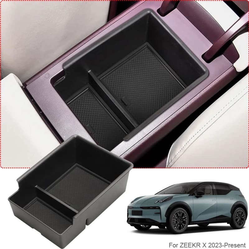 Auto ABS Borsa di Immagazzinaggio di Controllo Centrale ABS Bracciolo Scatola di Immagazzinaggio Per ZEEKR X 2023-Presente Auto GPS Orginazer Box Accessori