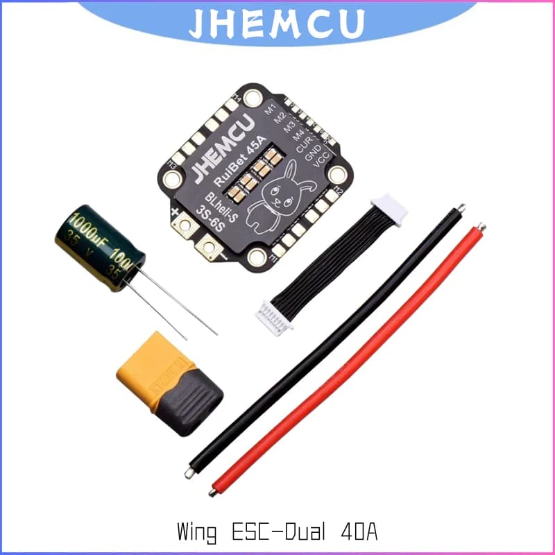 JHEMCU Nuovo RuiBet 45A/55A ESC BLHELI_S Dshot600 4in1 Brushless ESC 3-6S 30.5X30.5 M4 RC FPV Freestyle Controllore di volo Drone