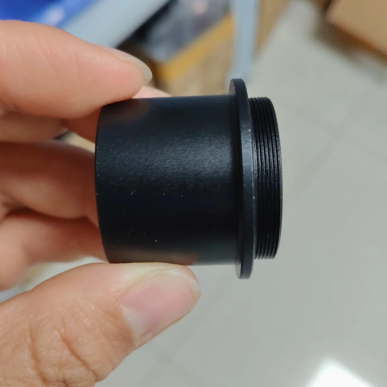 Adattatore filettato da 23,2/30 mm a M28, convertitore per oculare telescopio e lente di Barlow M28x0,6 in connettore ad anello per microscopio biologico/stereo