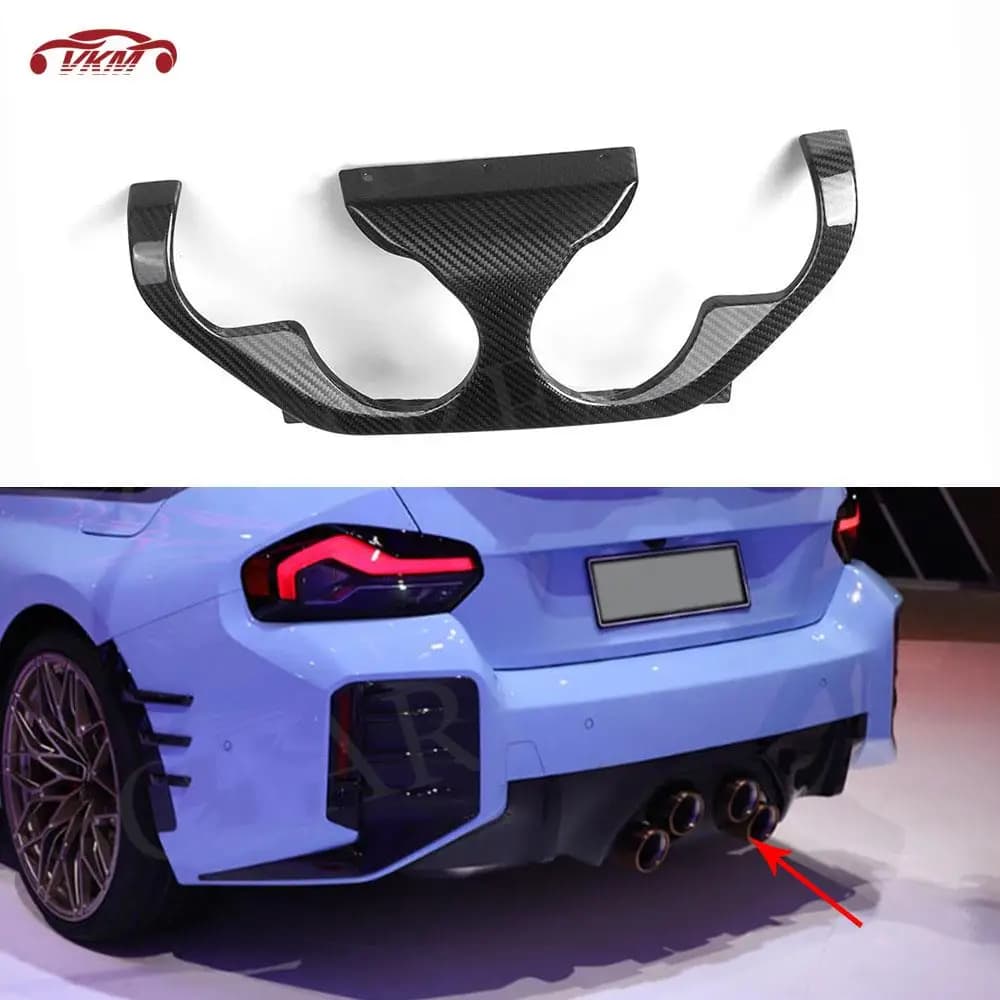 For BMW M2 G87 2023+ Dry Carbon Fiber Rear Diffuser Lip Spoiler Splitters Bumper Diffuser Body Kits Accessories FRP