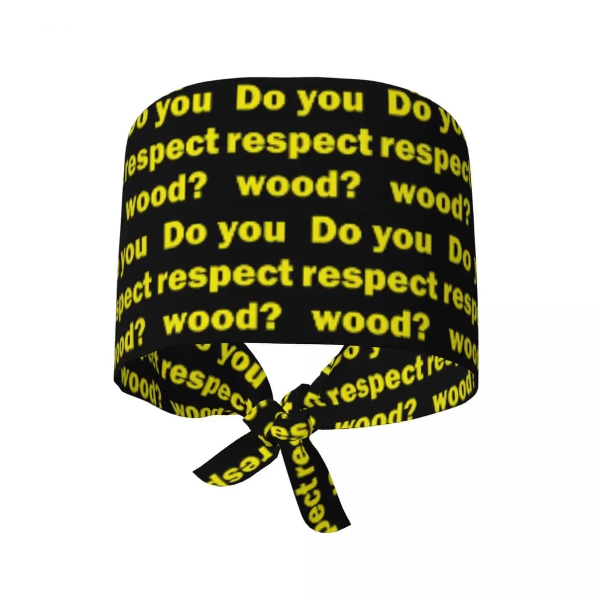 Do You Respect Wood Scrub Hat Doctor Working Surgical Cap Unisex Adjustable Nursing Caps for Dentist