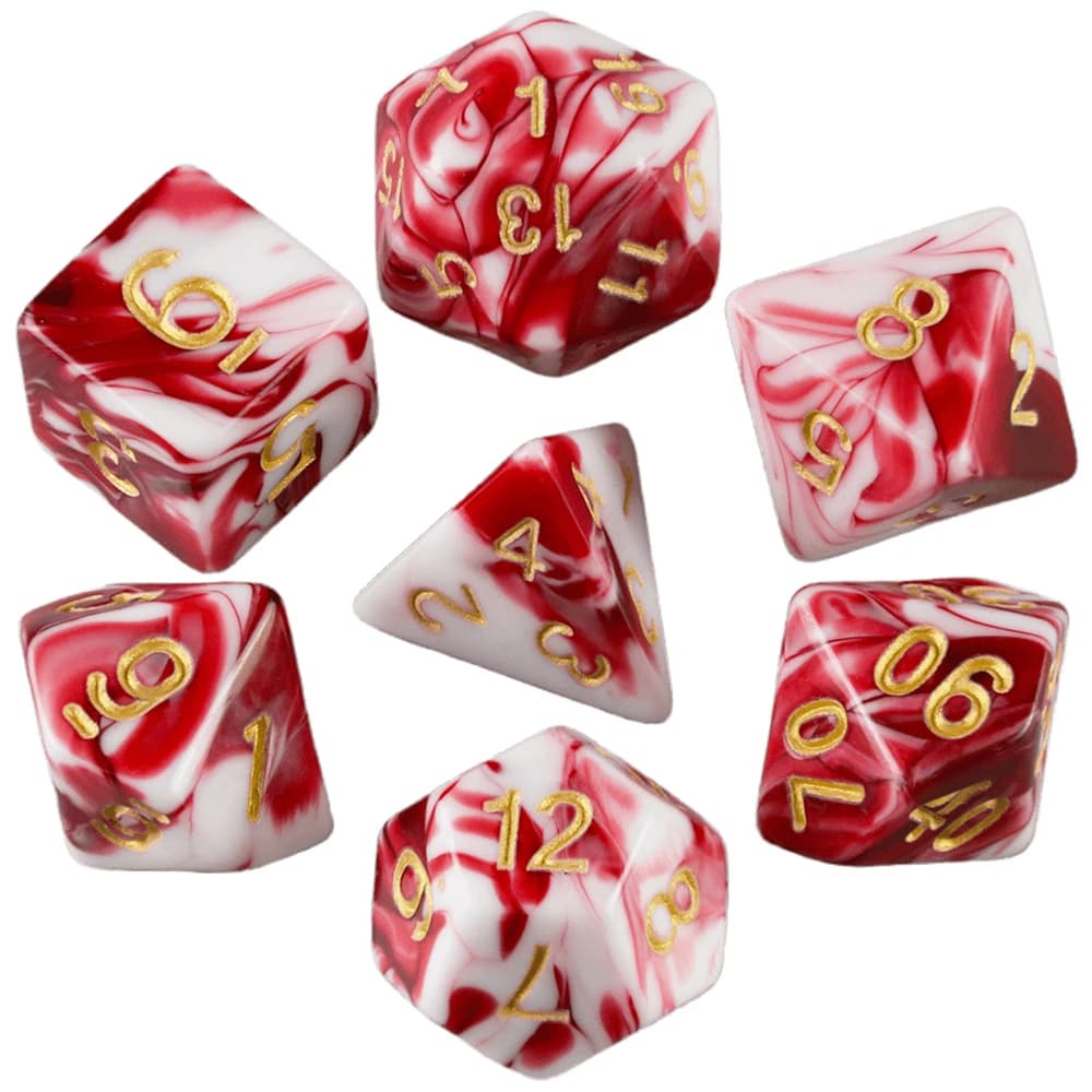 Set di dadi opachi poliedrici per dadi T & G per giochi da tavolo da gioco DND
