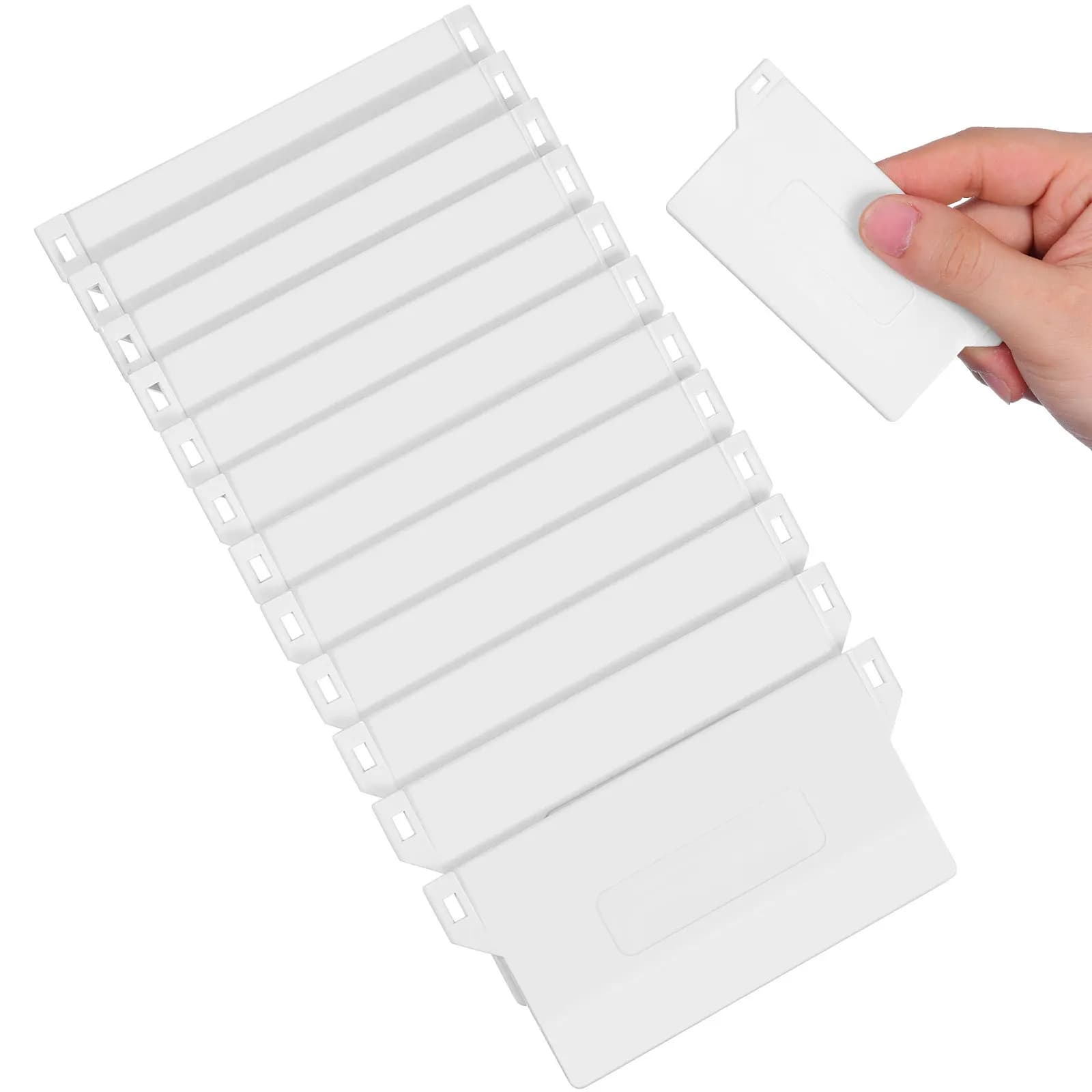 12 Pezzi Piastre Inferiori in Plastica da 89 mm per Tende Verticali, Base Appesantita Premium per Tende Dritte Stabili, Accessori per Tende da Camera da Letto