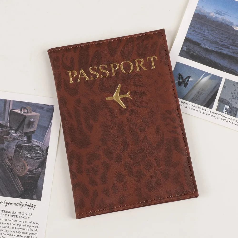 Waterproof Passport Cover PU Leather Soft Passport Protective Cover Multi-function Multiple Card Slots Passport Holder