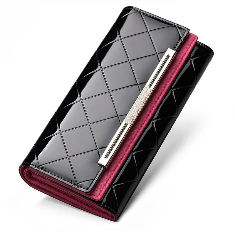 Portafogli da donna di design di lusso Porta carte RFID Portafogli per donna Portafoglio lungo in vera pelle Borsa portamonete femminile