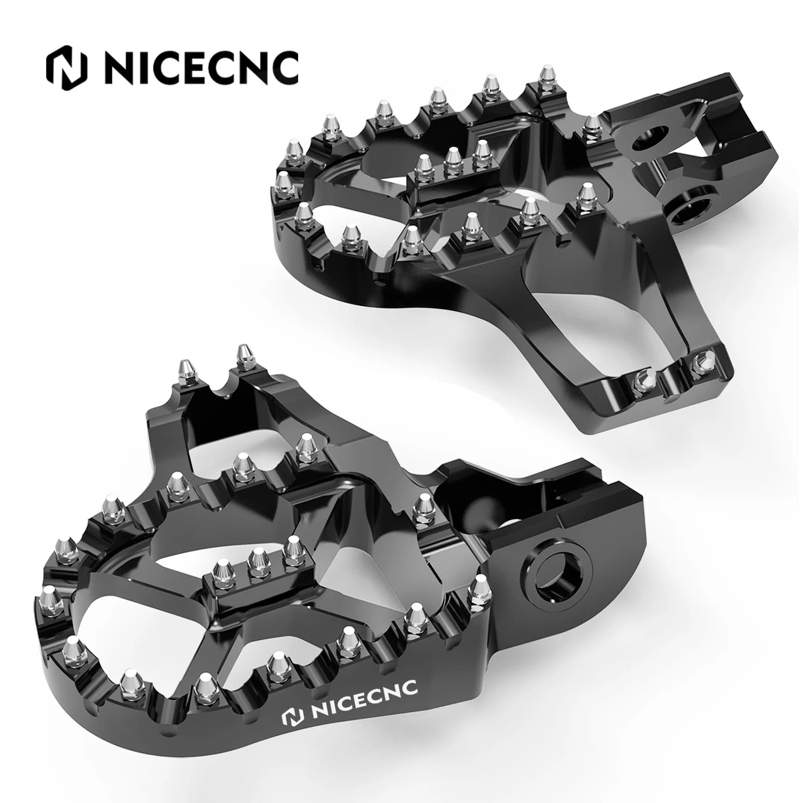 NICECNC For KTM EXC 300 SX SXF 250 EXCF 350 XCW 500 For Husqvarna TE 300 TE250 FE450 GasGas EC300 Extender Foot Pegs Footrests