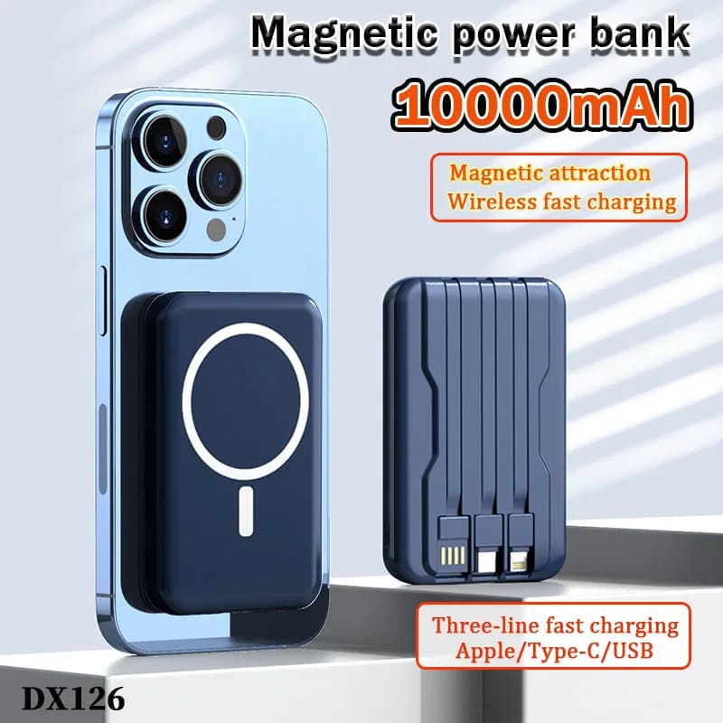 Power Bank Magnetico da 10000mAh per Magsafe, Caricatore Wireless PD 22.5W, Batteria Esterna per iPhone e Samsung