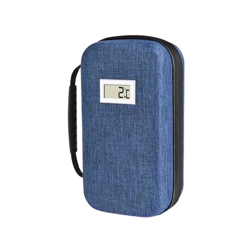 Borsa Termica Portatile per Insulina, Impermeabile con Display Termometro, Protezione per Fiale di Insulina, Isolamento Termico Refrigerato