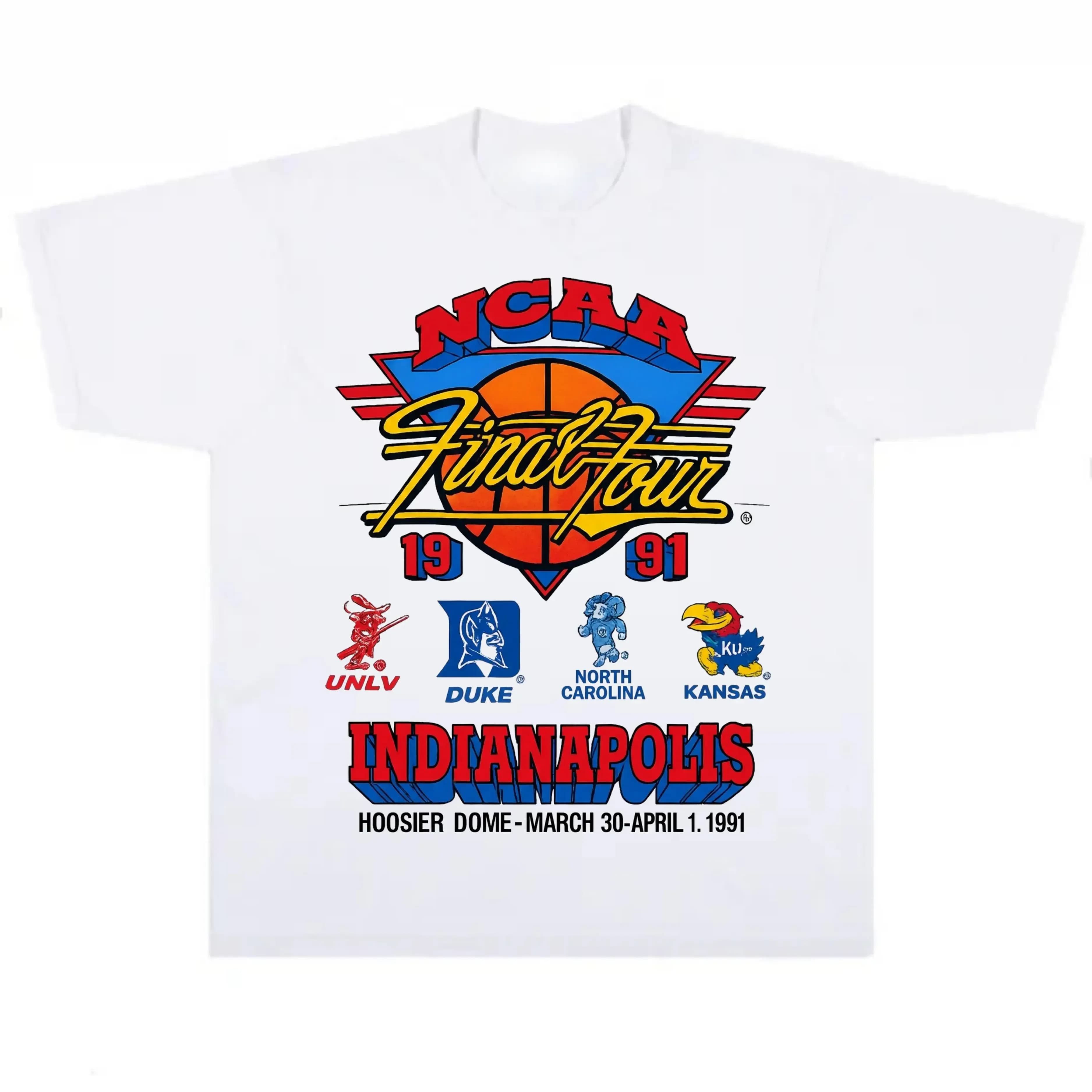 1991 Final Four Graphic T-Shirt,Men's Solid Color Crewneck Tee for Gym & Casual,Classic Golf Fan Shirt, Gifts For Men, Gifts For Boyfriend, graphic tee