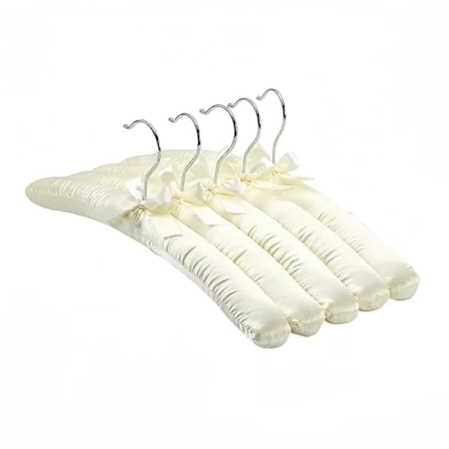 Grucce Imbottite in Raso per Abbigliamento Femminile, Maglioni, Vestiti, Abiti da Sposa, Lingerie, Senza Rilievi sulle Spalle, 5 Pezzi