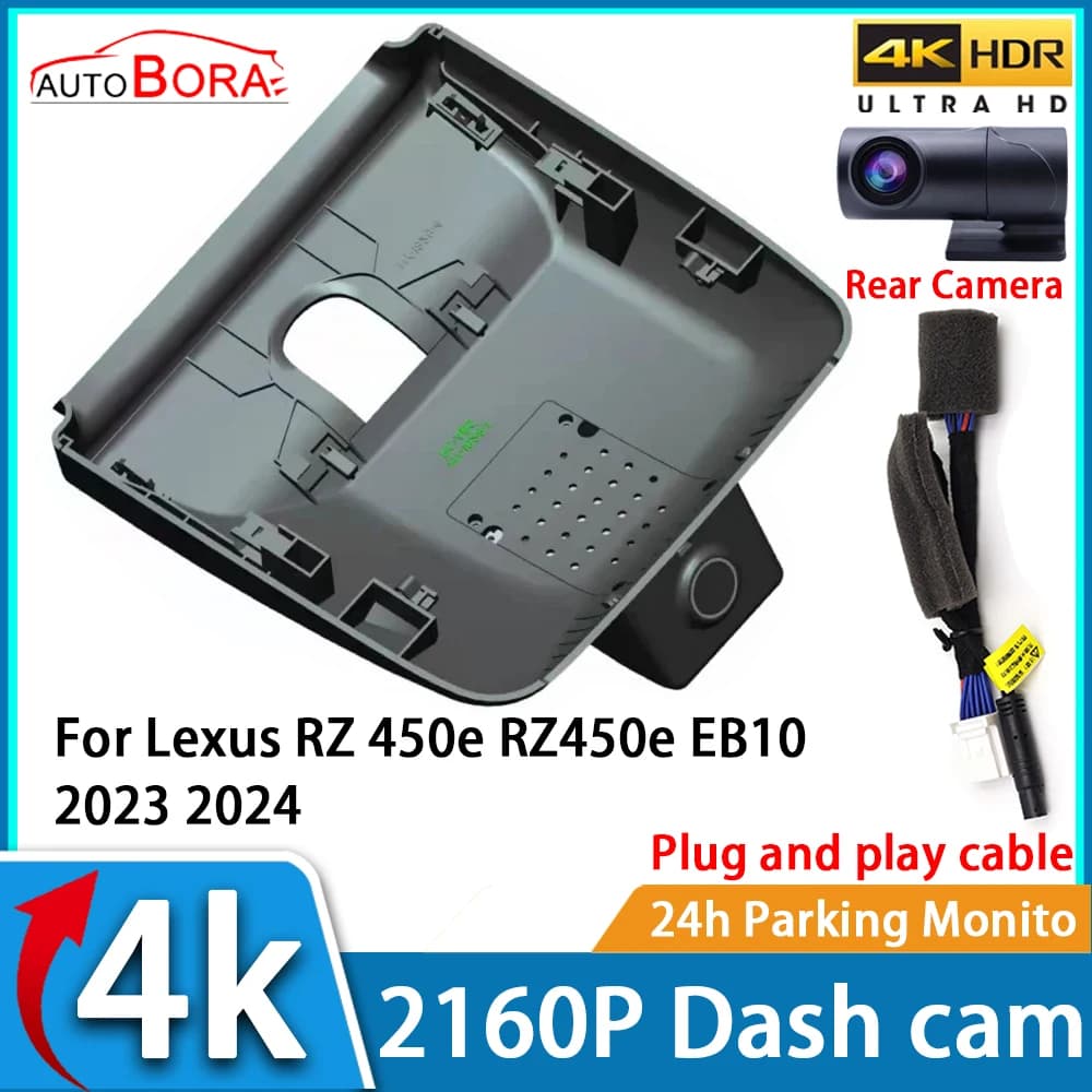 Video Recorder for Auto ZhuCamX with Night Vision UHD 4K 2160P DVR Dash Cam for Lexus RZ 450e RZ450e EB10 2023 2024