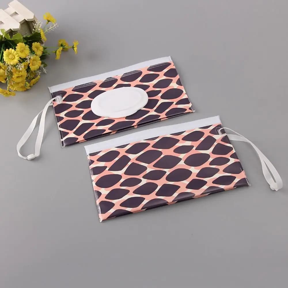 Accessori per passeggino carini per esterni Prodotto per bambini Custodia portatile con coperchio ribaltabile Custodia per salviette Scatola per fazzoletti Borsa per salviette umidificate Custodia per cosmetici