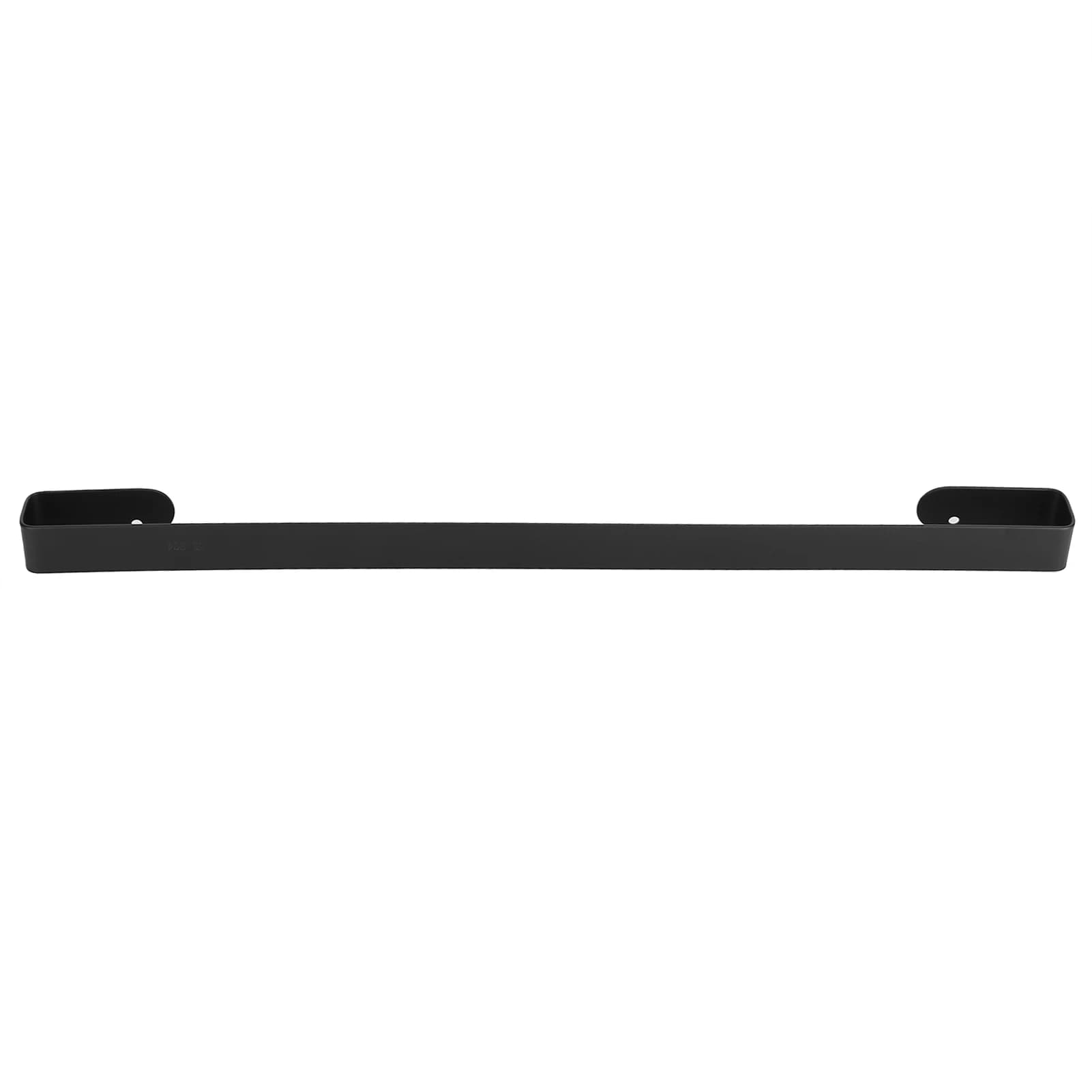 Portasciugamani in acciaio inossidabile da 50 cm, asta singola, portasciugamani, pantofole, supporto da parete, portasciugamani, bagno, hotel, accessori neri