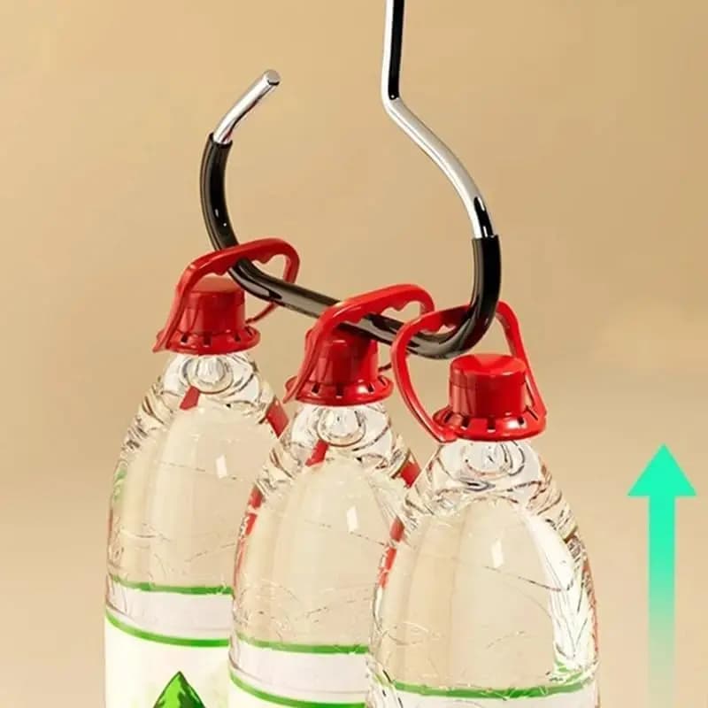 2 appendiabiti per cappelli da armadio, ganci organizer in metallo a forma di S per cappellini da baseball, appendiabiti antiscivolo per cappelli, borse, sciarpe, asciugamani, portaoggetti multiuso per armadio, salvaspazio, resistente, per casa e dormitorio, antigraffio, facile da installare