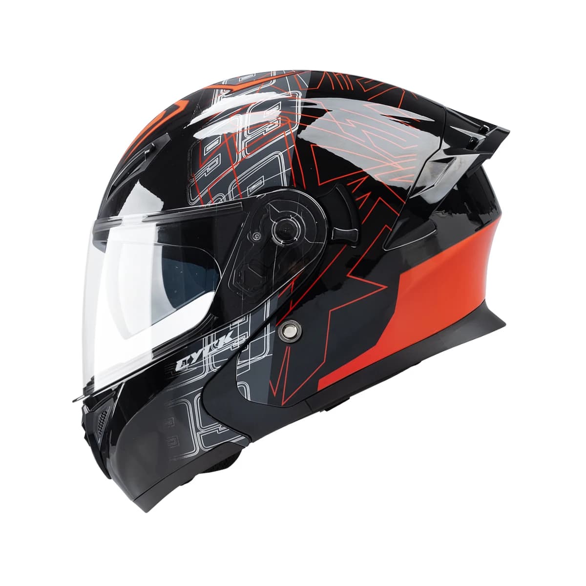 Casco da moto con finitura metallizzata Cycking Casco a doppia lente a doppio strato Casco integrale con patta modulare Casco Capacetes