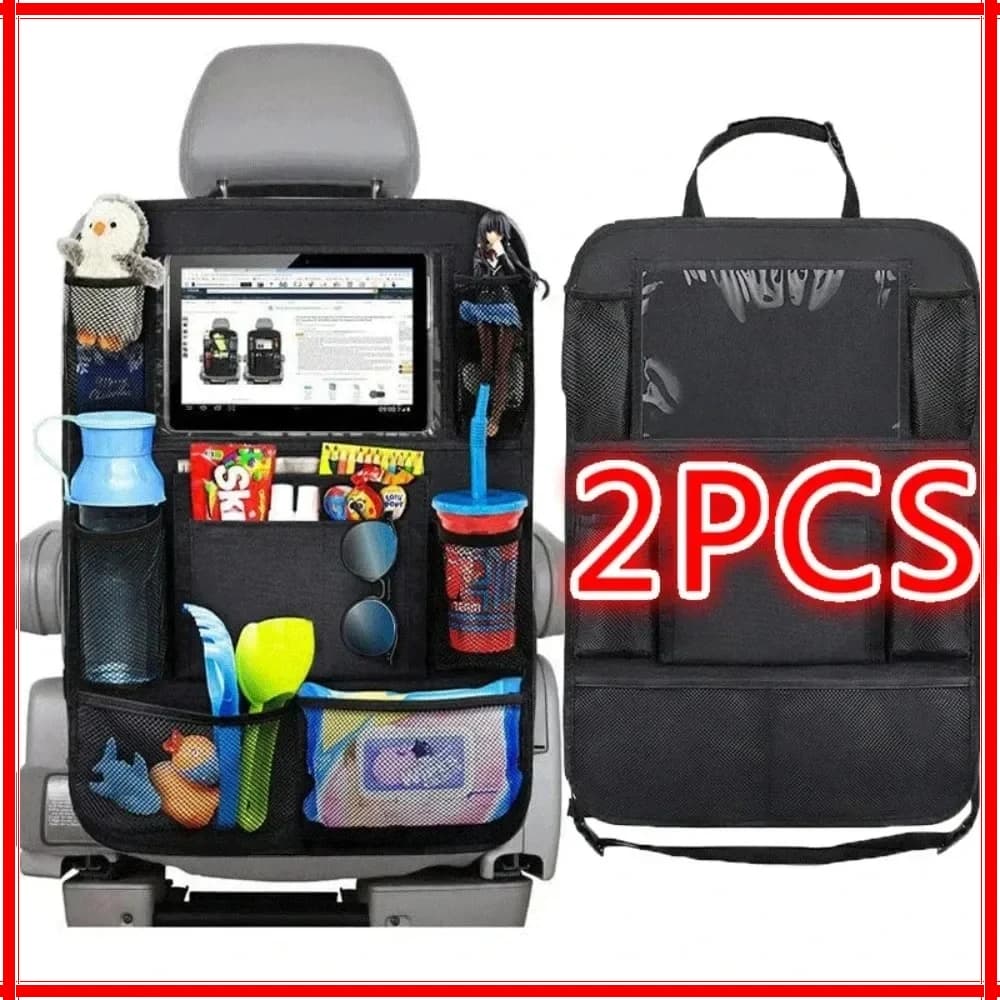 Organizer per Sedile Posteriore Auto con Supporto per Tablet Touch Screen, Tasche Portaoggetti, Protezione per Sedile Auto, Accessori Auto