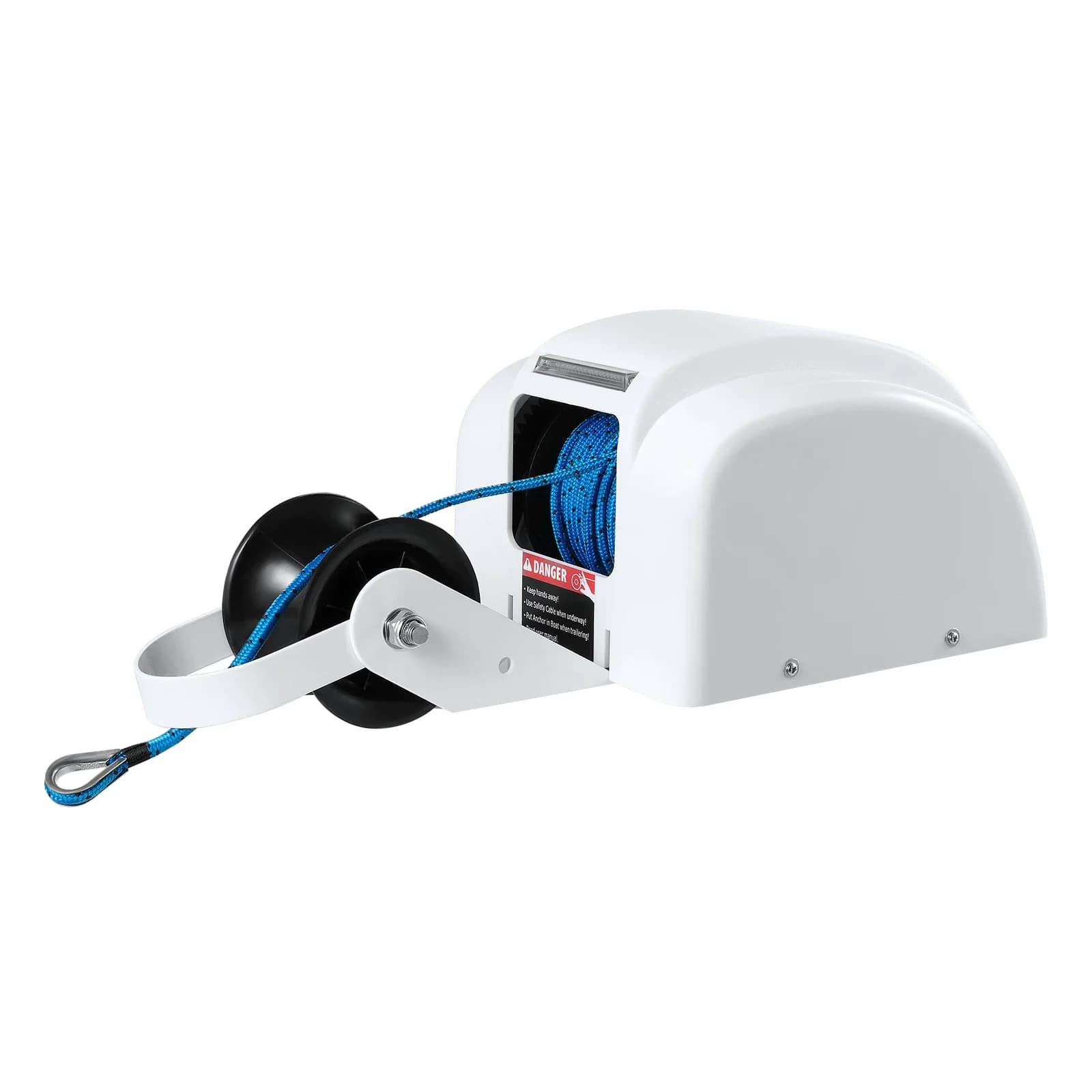 Verricello Elettrico per Ancora di Barca 12V con Telecomando Wireless per Acqua Salata Marina
